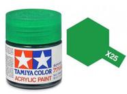 Tinta Acrílica Verde Claro 10Ml X-25 Tamiya 81525