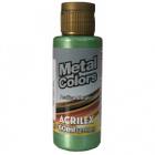 Tinta Acrílica VERDE MUSGO 513 Metal Colors 60ml - ACRILEX