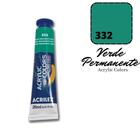 Tinta Acrylic Colors Acrilex 20ml 332 Verde Permanente Escuro