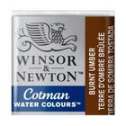 Tinta Aquarela em Pastilha Cotman Winsor & Newton Burnt Umber 076