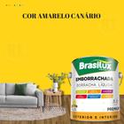 Tinta Borracha Líquida Amarela Para Parede 3,2l Lavável Impermeável Brasilux