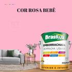 Tinta Borracha Líquida Cor Rosa Para Parede 3,2l Acrílica Base De Água Lavável Antimofo.