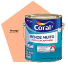 Tinta Coral Rende Muito Paredes e Tetos Pêssego 3,2L