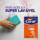 Tinta Coral Super Lavável Acrílica Eggshell Branco neve 18 Litros - bellinzoni