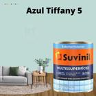 Tinta de Azulejo Epoxi Base de Água Azul Tiffany 800ml Cozinhas e Banheiros Multissuperfícies Suvinil Cor Vários Tons de Tiffany Antimofo Lavável