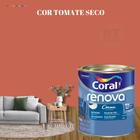 Tinta de Parede Acrílica Cor Vermelho Coral Renova 800ml Premium Antimofo.