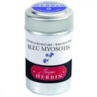 Tinta em Cartucho p/ Caneta Tinteiro Herbin Bleu Myosotis