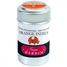 Tinta em Cartucho p/ Caneta Tinteiro Herbin Orange Indien