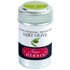Tinta em Cartucho p/ Caneta Tinteiro Herbin Vert Olive