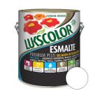 Tinta Esmalte Base Água Premium Plus Fosco 3,6L Metal Aço Madeira PVC Azulejo - Branco