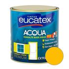 Tinta Esmalte Madeira Metal PVC Alumínio Base Água Brilhante Acqua 900ml Eucatex - Amarelo Ouro