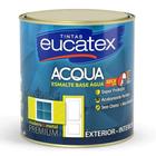 Tinta Esmalte Premium Eucatex a Base d'Água Cor Branco Acetinado Madeira Metal Seca Rápido 900ml