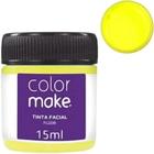 Tinta Facial Neon Amarelo Líquida 15 Ml Colormake