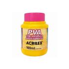 Tinta Fosca Artesanato PVA 100ml - Amarelo Ouro R505 - 1 unidade - Acrilex - Rizzo