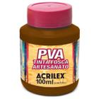 Tinta Fosca para Artesanato PVA 100ml Marrom Acrilex