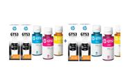 Tinta gt51 e gt52 kit com 10 refil para HP 5800 5810 5820 gt5822 - ORIGINAL