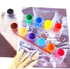 Tinta guache 6 cores para pintura material artístico