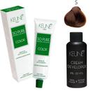 Tinta Keune So Pure 5 Castanho Claro + Ox Cream Dev6% 20 Vol