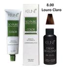 Tinta Keune So Pure 8.00 Louro Claro Cover Plus + Dev 20vol