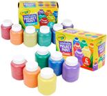 Tinta Lavável para Crianças Crayola, 12 Cores com Glitter e Assorted, Exclusivo Amazon, Presente