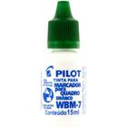 Tinta marcador quadro branco reabastecedor wbm-7 verde 15ml pilot