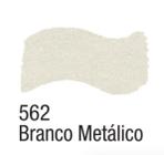 Tinta Metal Colors Acrílica Metálica 37ml - Acrilex 562 - Branco