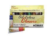 Tinta Oil Colors Classic Conjunto 8 Cores 20ml Acrilex