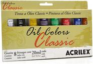 Tinta Óleo Oil Colors Classic Conjunto 8 Cores 20ml - Acrilex