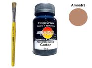 tinta para couro castor + pincel horizonte 100ml