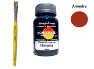 tinta para couro havana + pincel horizonte 100ml