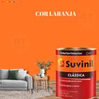 Tinta Para Parede Acrílica Laranja Suvinil Clássica 800ml Premium Antimofo