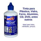 Tinta Para Plástico Secagem Rápida 100ml Azul Para Carimbo