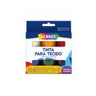 Tinta Para Tecido Acrilex 6 Cores