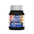 Tinta Para Tecido Acrilex Fosca 37ml 520 - Preto