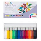 Tinta para tecido fabric fun 12 cores pentel