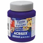 Tinta para tecido fosca 250ml 543 azul ultramar / un / acrilex