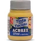 Tinta para tecido fosca 37ml ocre ouro acrilex