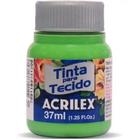 Tinta para tecido fosca verde folha 37ml 510 - acrilex