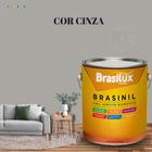 Tinta Parede Cinza Véu Acrílica Brasinil Anti Mofo 3,2l