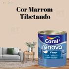 Tinta Parede Marrom Acrílica Fosca Renova 800ml