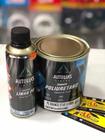 Tinta PU automotiva c/ endurecedor - preto ninja vw1995 600ml - AUTOLUKS