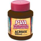 Tinta pva 100ml. marrom escuro acrilex