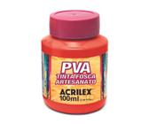 Tinta Pva Fosca 100ml P/ Artesanato Acrilex - Vermelho Fogo