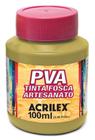 Tinta PVA Fosca 100ml Ref 573 Ocre Ouro Acrilex