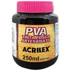 Tinta PVA Fosca 250ml 520 Preto Acrilex