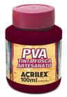 Tinta Pva Fosca Cores Claras para Artesanato 100ml - Acrilex