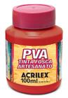 Tinta Pva Fosca Cores Claras para Artesanato 100ml - Acrilex