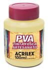 Tinta Pva Fosca Cores Claras para Artesanato 100ml - Acrilex