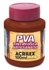 Tinta Pva Fosca Cores Escuras para Artesanato 100ml - Acrilex