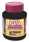 Tinta Pva Fosca Cores Escuras para Artesanato 100ml - Acrilex